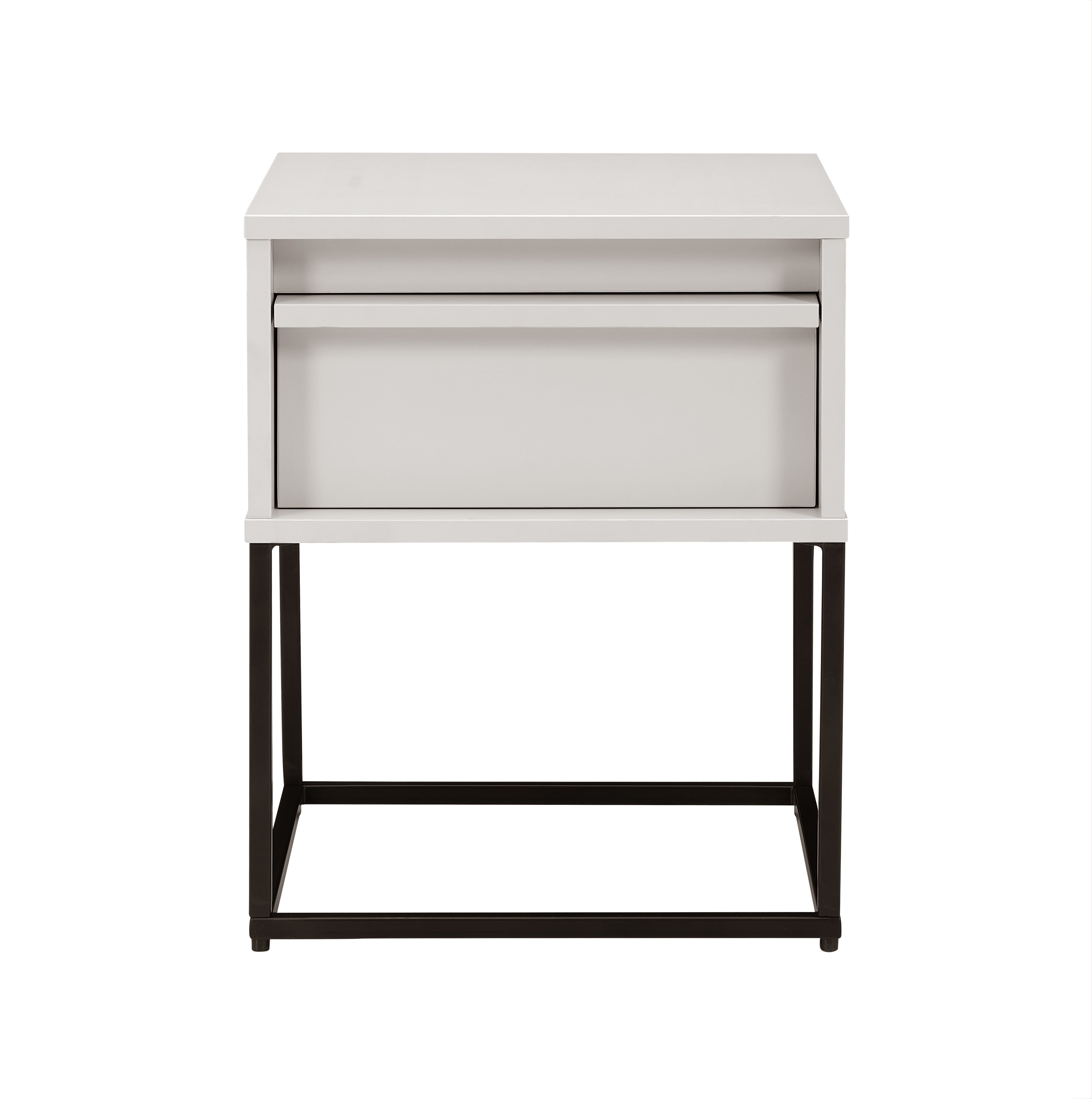 Albion Stone Grey Bedside Table